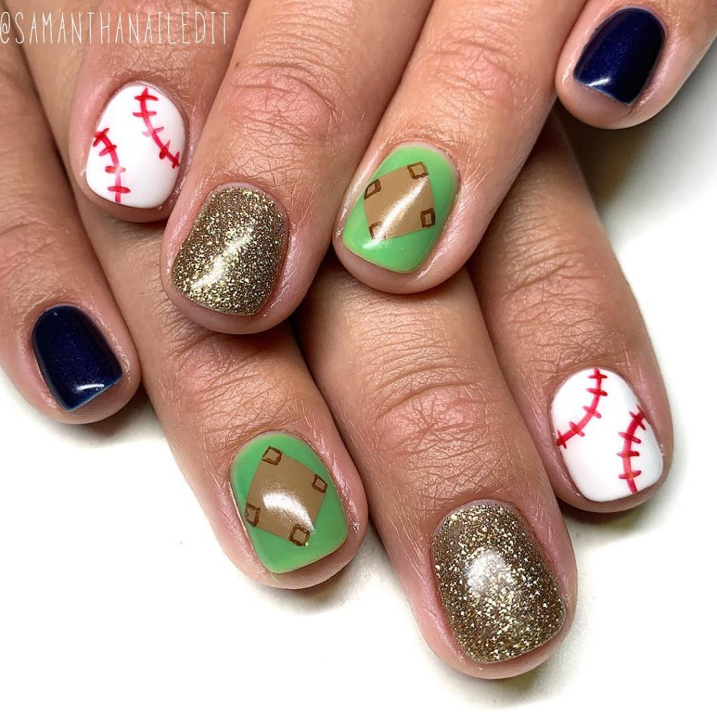 Baseball Nails Designs Hit a Home Run With Your Manicure!