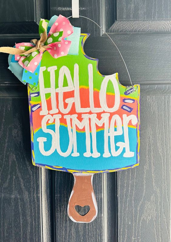 Bitten Off Popsicle Door Hanger