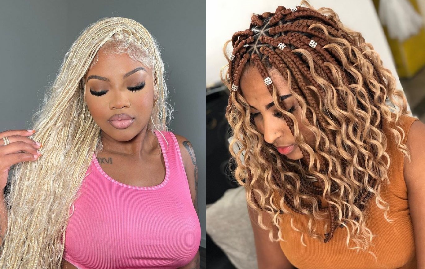 Blonde Boho Braids For Black Women1