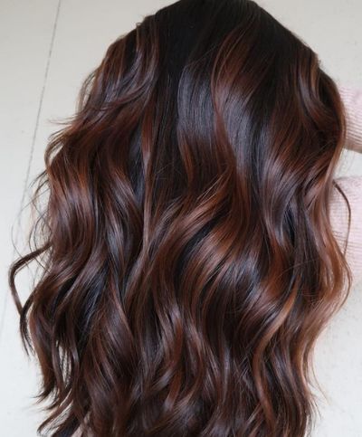 Brunette With Dark Copper Lowlights