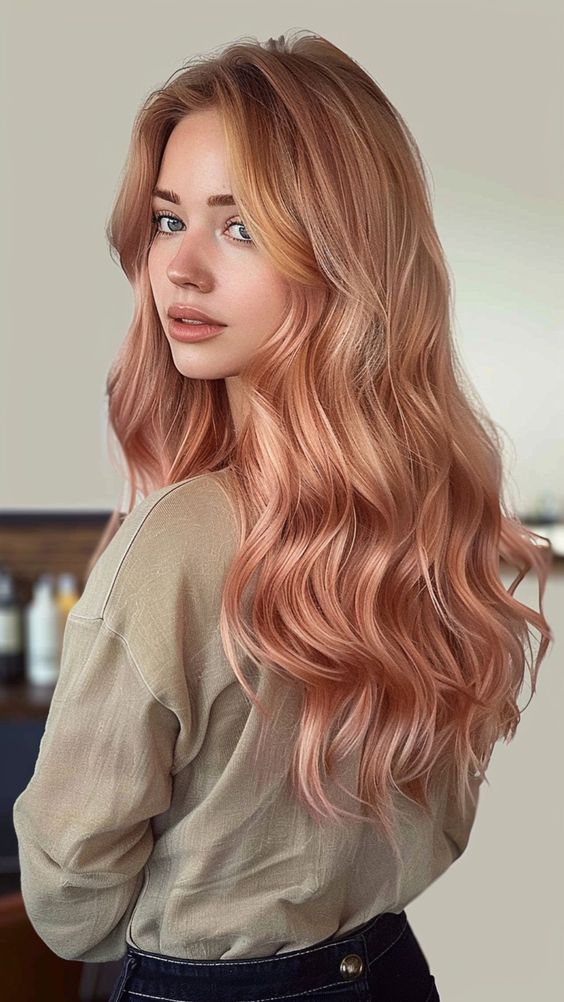 Cherry Blonde With Soft Copper Hues