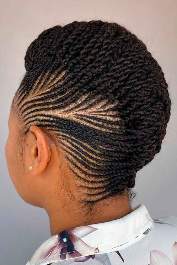 Cornroe Braided Fauxhawk