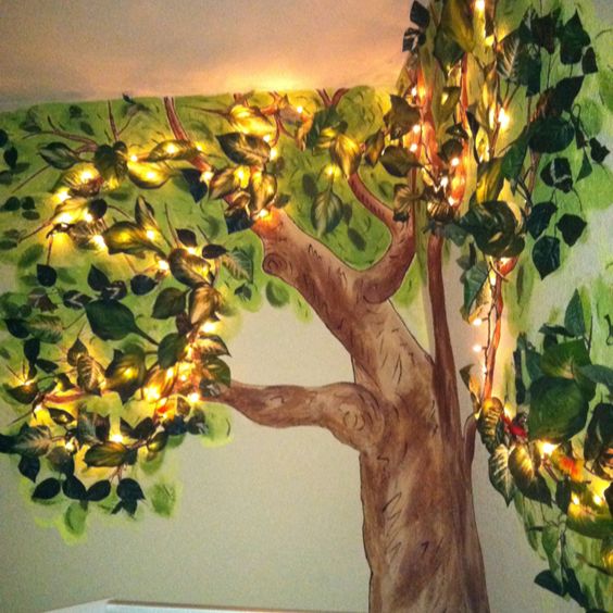 Fairy Light In Mural Trees