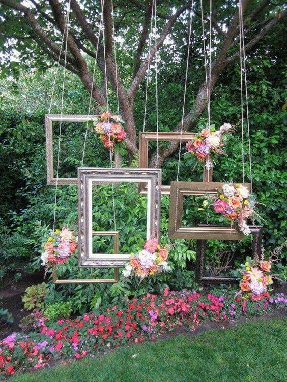 Floating Picture Frames With Flowers