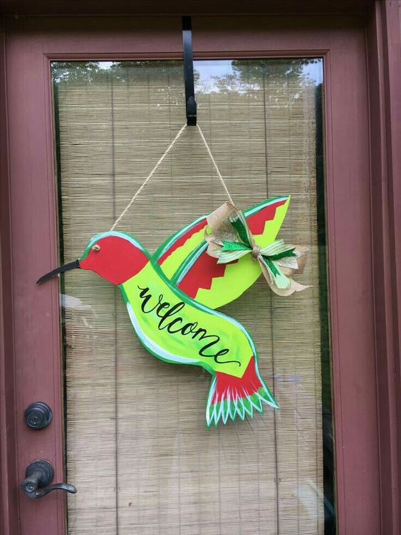 Hummingbird Door Hanger