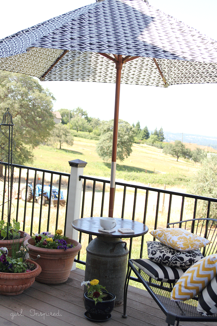 Milk Canister Side Table And Umbrella Stand