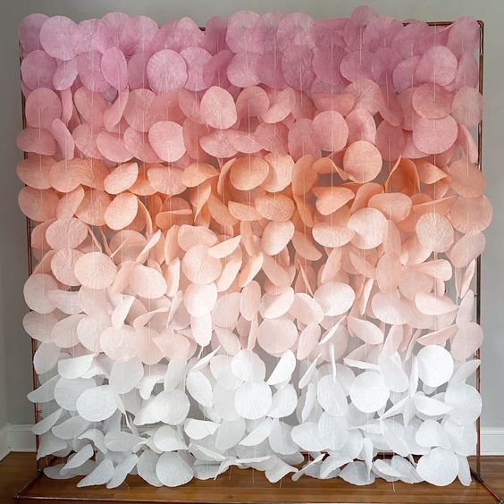 Ombre Paper Circle Garland