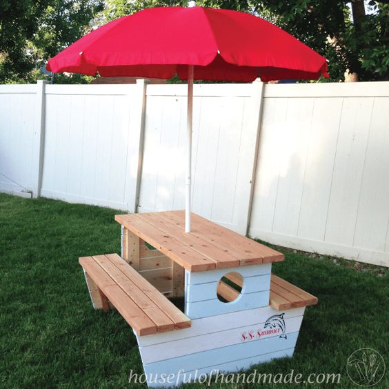 Picnic Table Umbrella Stand