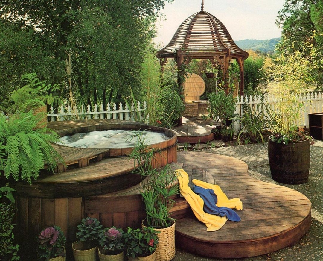 Rustic Gazebo With Bell-shaped Roof