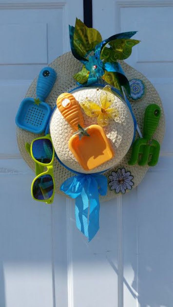 Summer Beach Door Decor