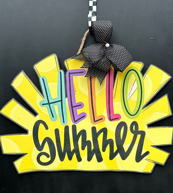 Sunshine Lemon Door Hanger