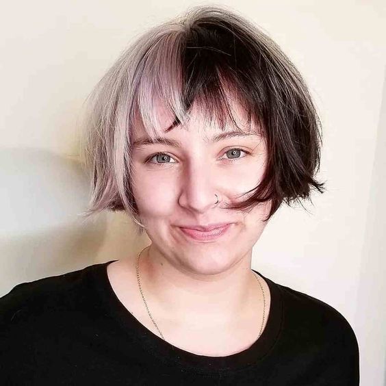 Two Tone French Bob On Thin Hair