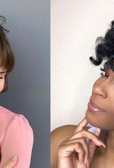 Updo With Bangs