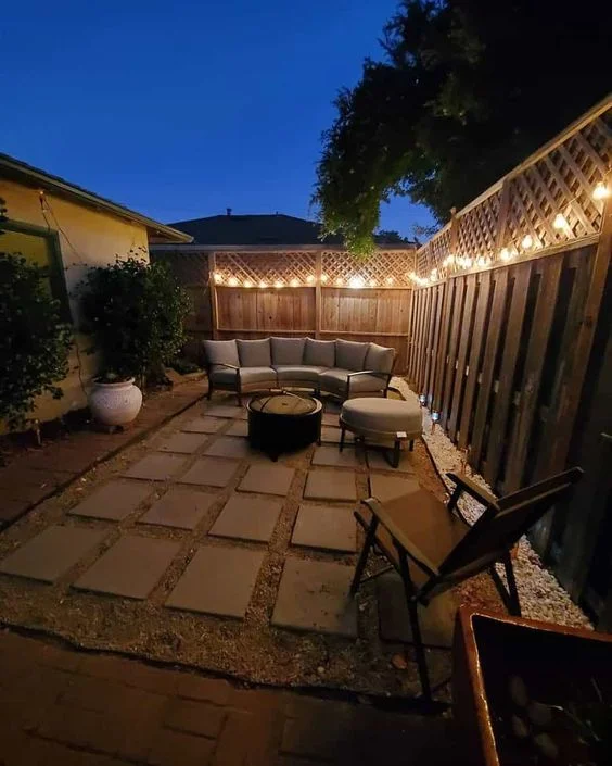 Wood Planks And Lattice Privacy Fence