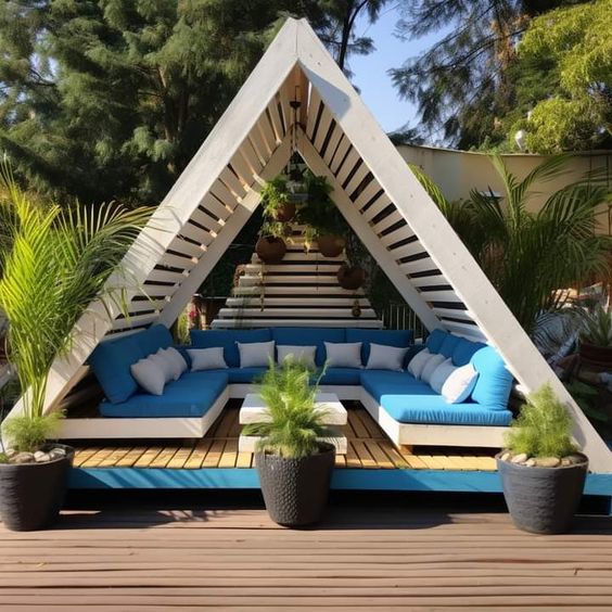 Wooden Tee-pee Gazebo