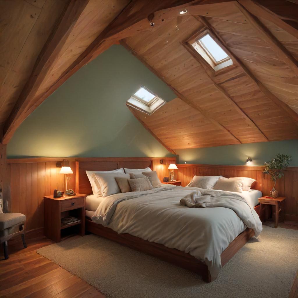 Attic Arched Ceeling Wood Panneling