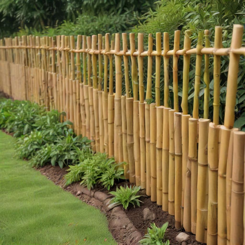 Bamboo Fence Border Edger