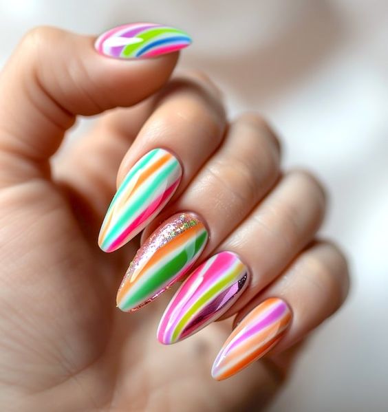 Bright Colored Stripes