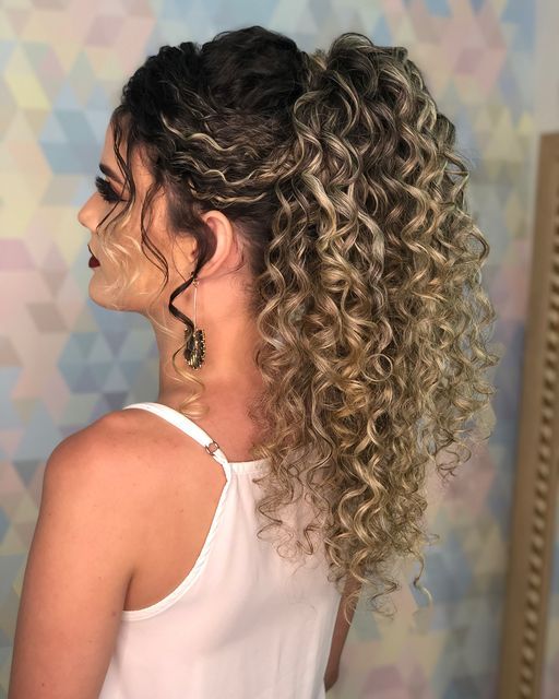 Curly Loose High Ponytail