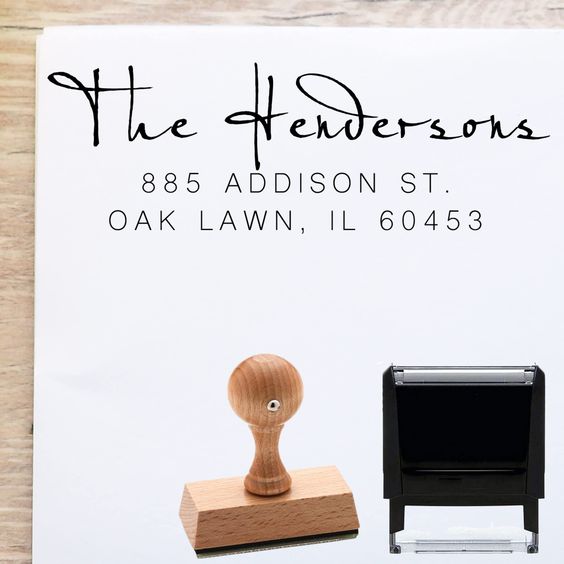 Custom Return Address Stamp