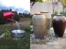 DIY garden fountain