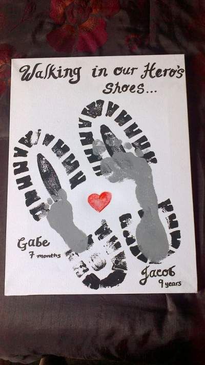 Father’s Day Boot and Footprint Poem