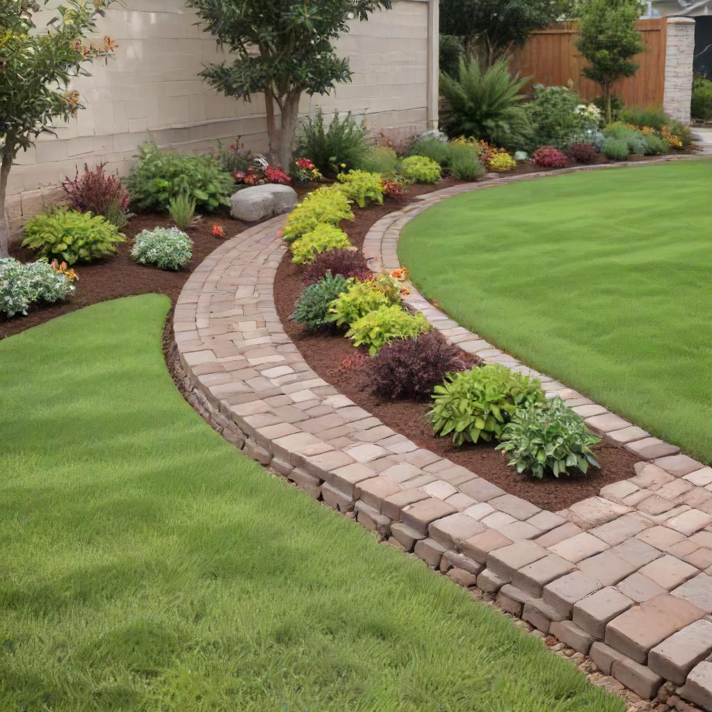 Garden Edgers With Pavers