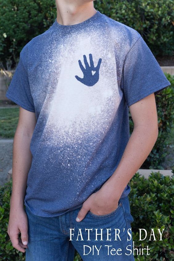 Handprint Spray Painted T-Shirt