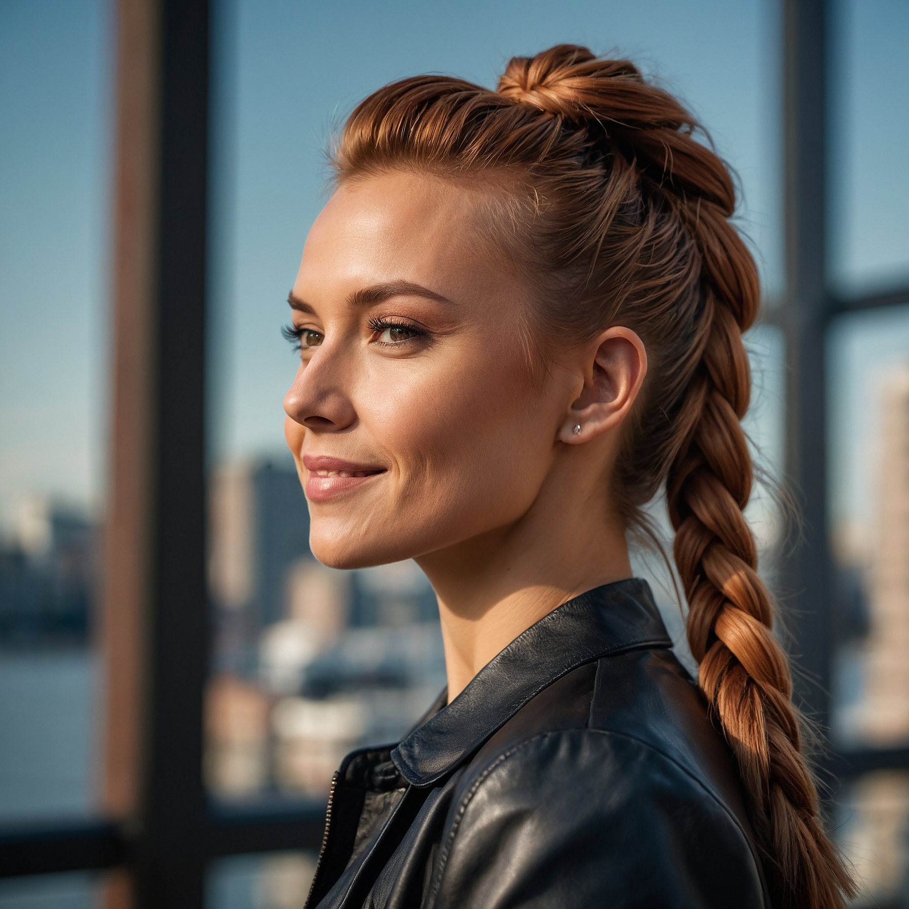 High Ponytail Dutch Braid