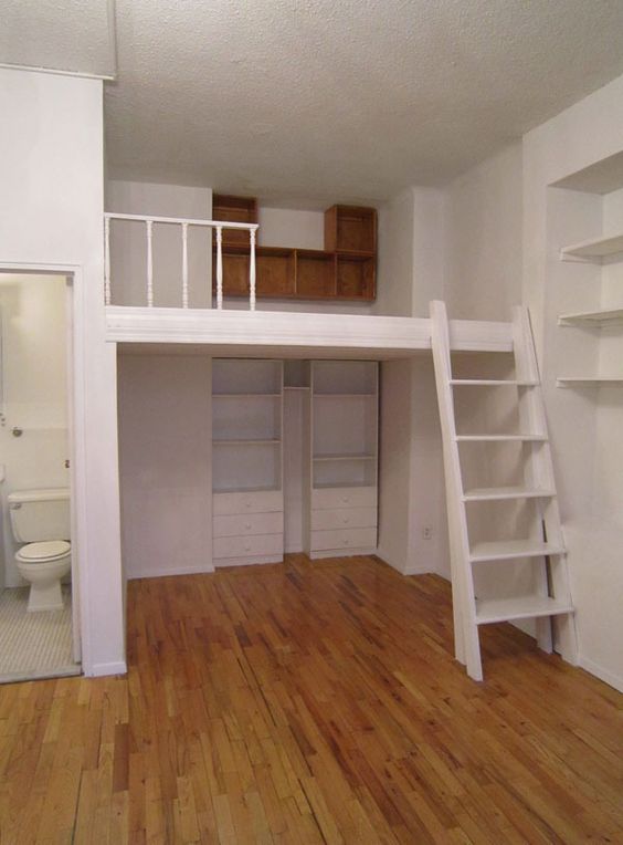 Loft Bed With Wall Storage