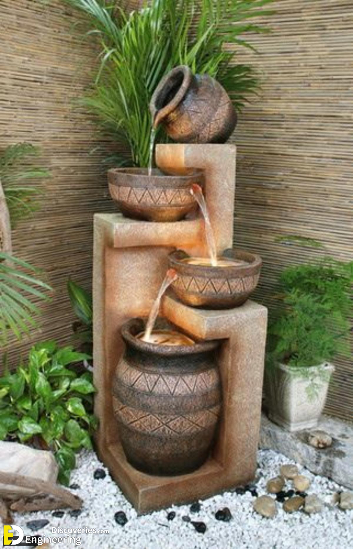 Overflowing Cascading Vase Waterfall