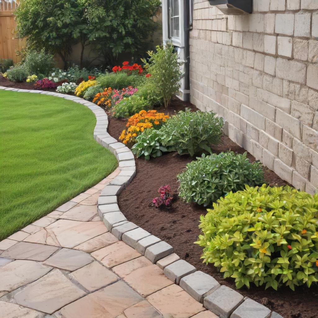 Pavers Edging In Curvy Lines