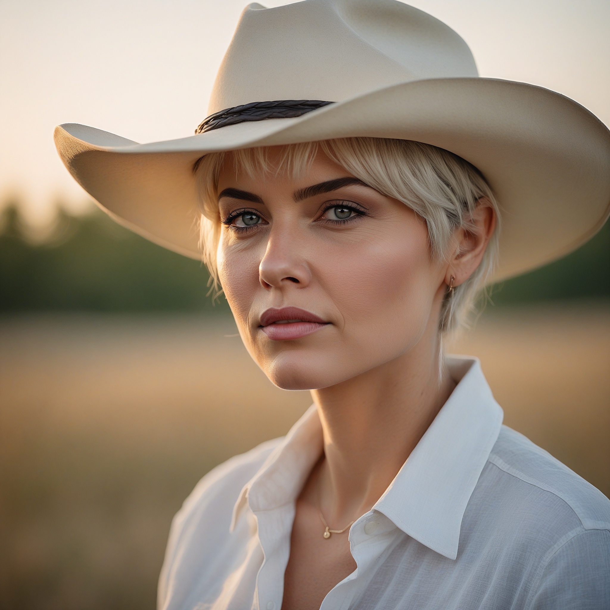 Platinum Blonde Layered Pixie