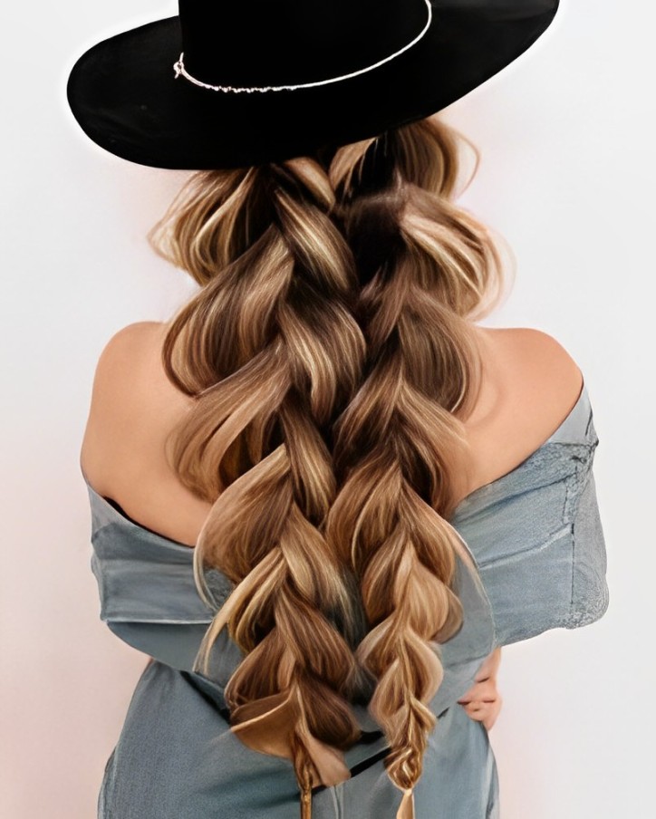 Pull Trough Chunky Messy Braids