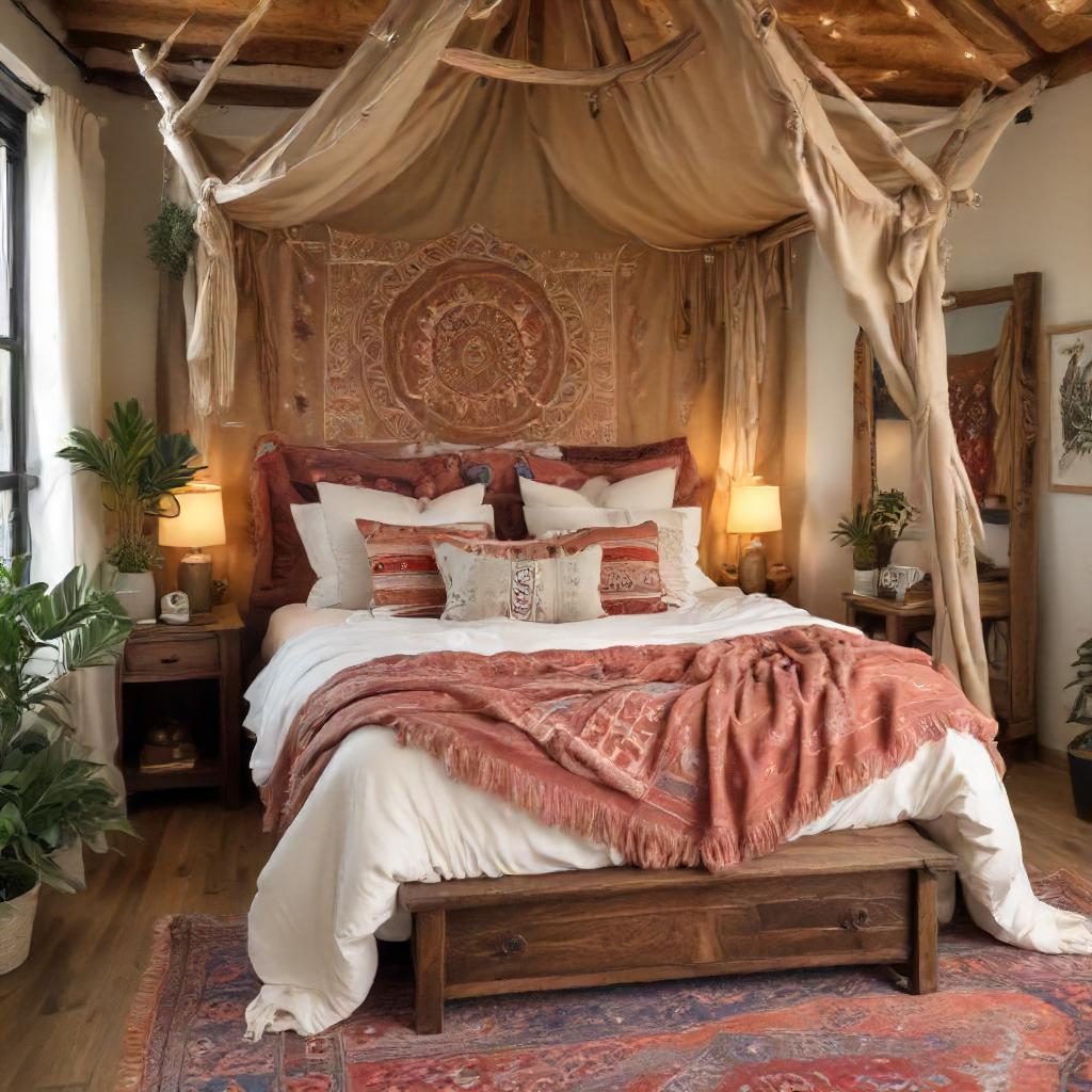 Rustic Boho Style Cozy Bedroom