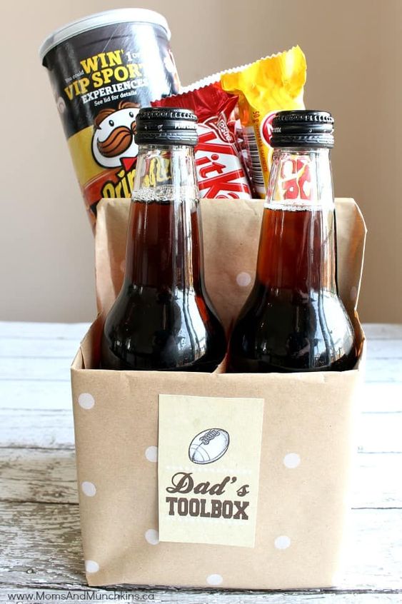 Snacks And Drink Toolbox Gift Basket