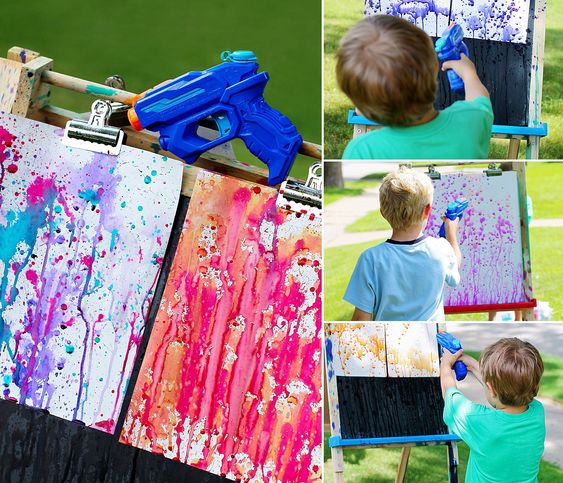 Water Gun Painting