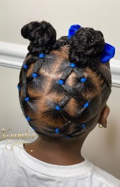 Crisscross Rubberband Into Top Twisted Space Buns And Cornrows