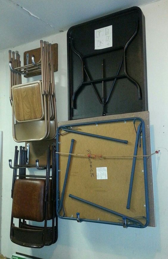 Folding Chairs And Table Hooks