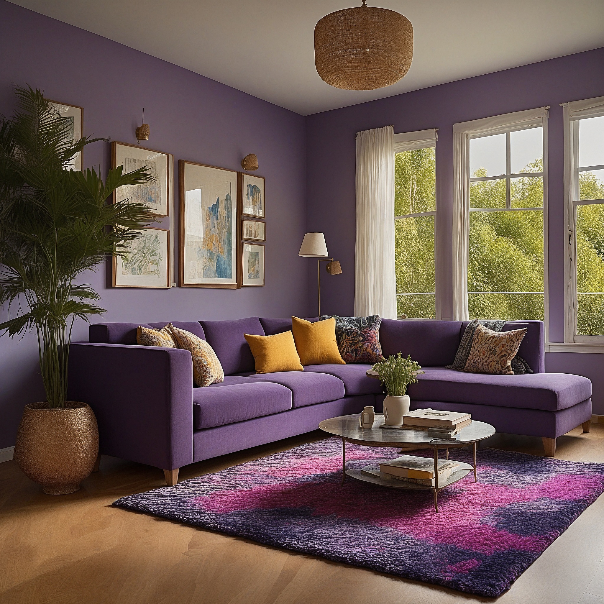 Purple Living Room