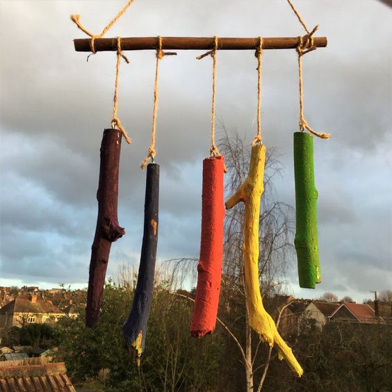 Rainbow Stick Wind Chimes