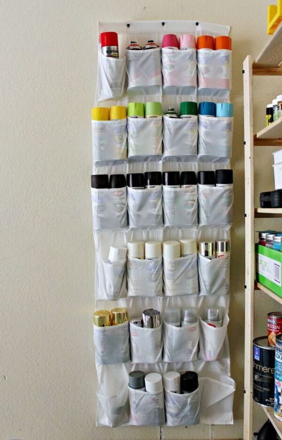 Shoe Organizer For Paint Cans