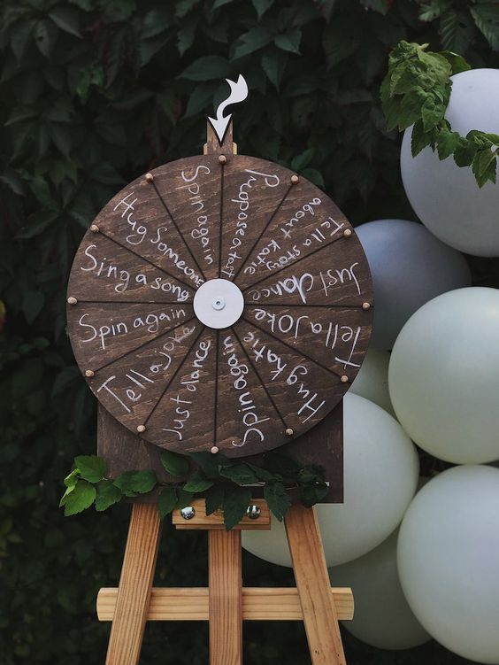 Spinn The Wheel Wedding Game