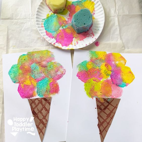 Spomge Painted Ice Cream