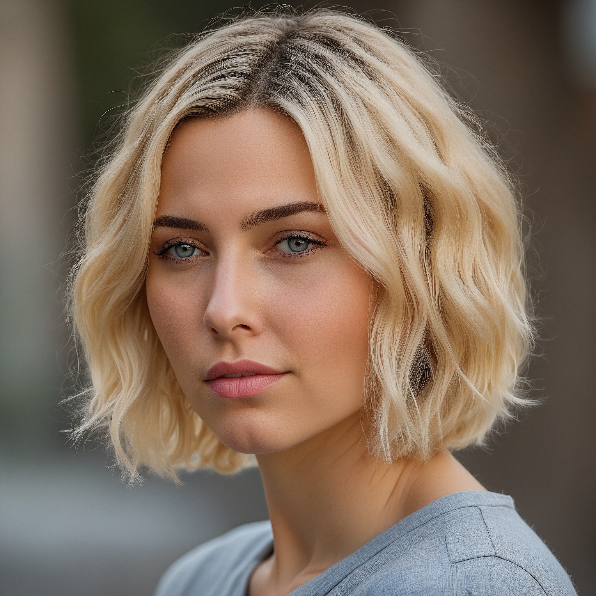 Wavy Blonde Bob