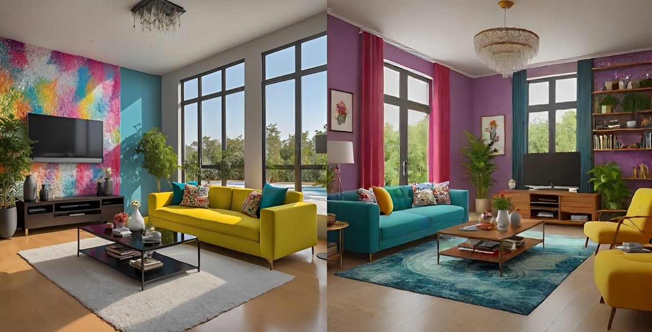 vibrant living room