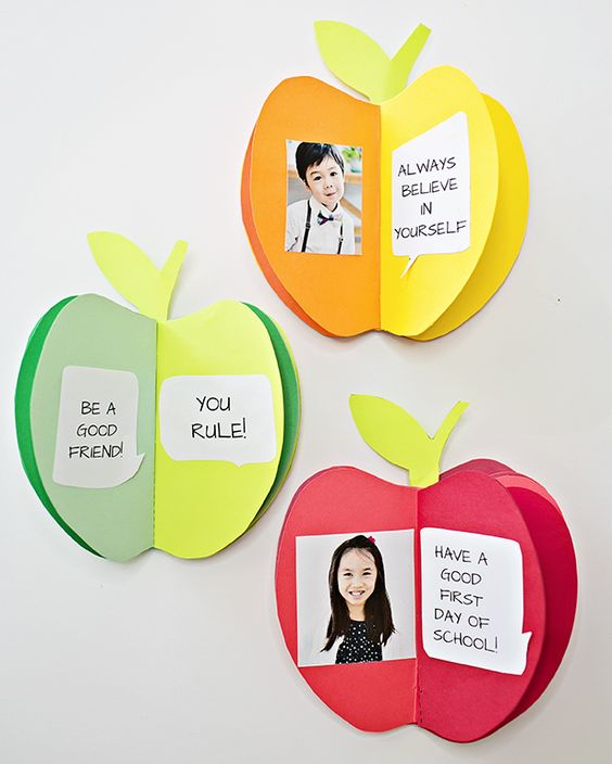 3D Paper Apple Book Craft