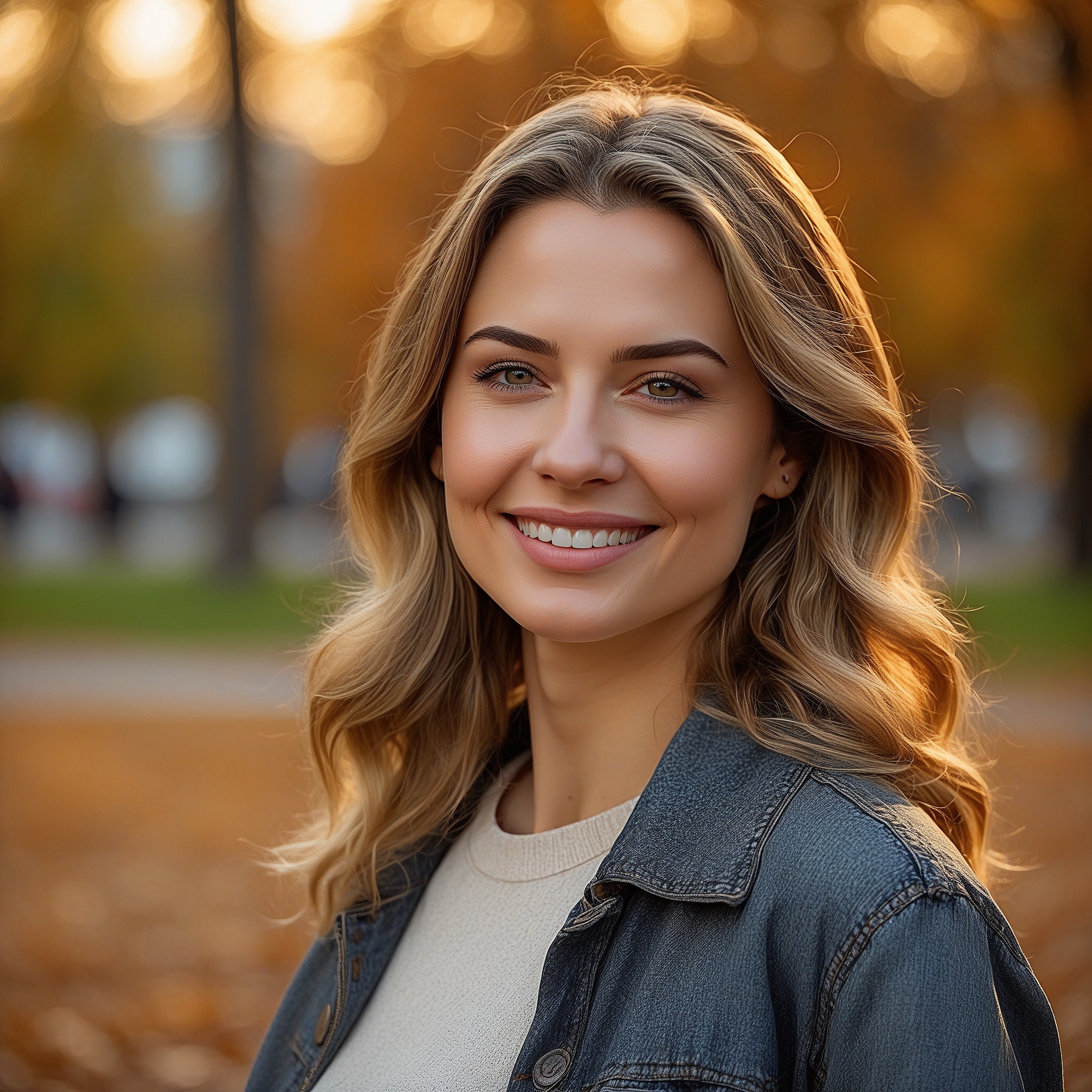 Ash Brown Wirh Creamy Blonde Highlights