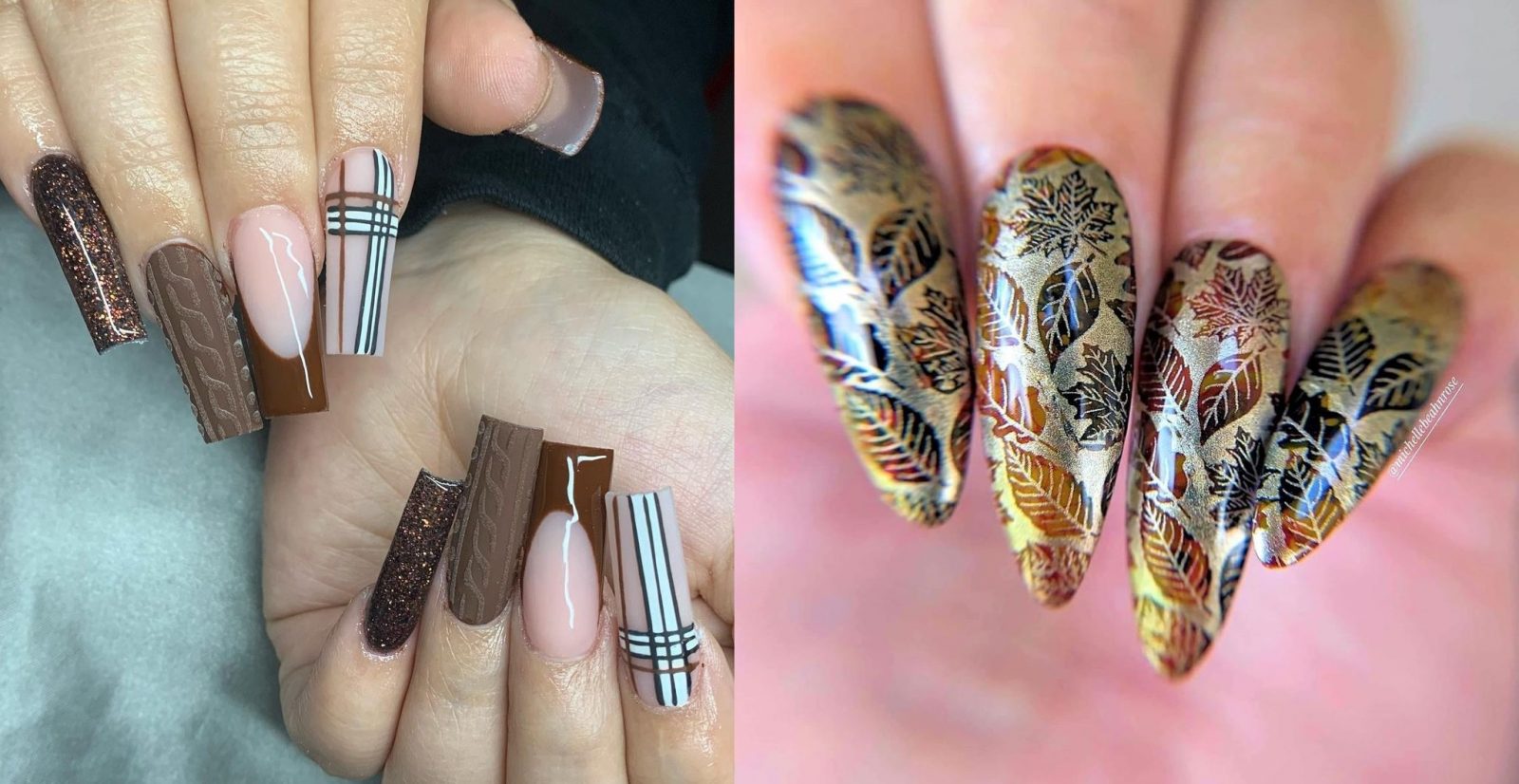 Brown Fall Nails