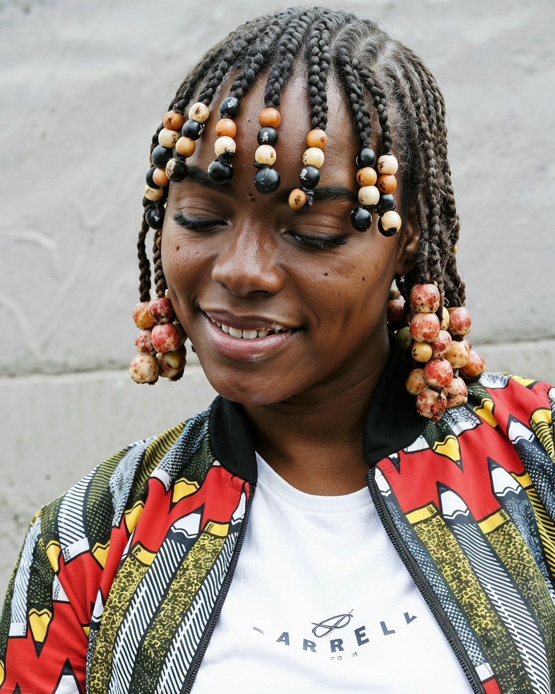 Cornrow Bob With Beaded Bangs Beadded Tips